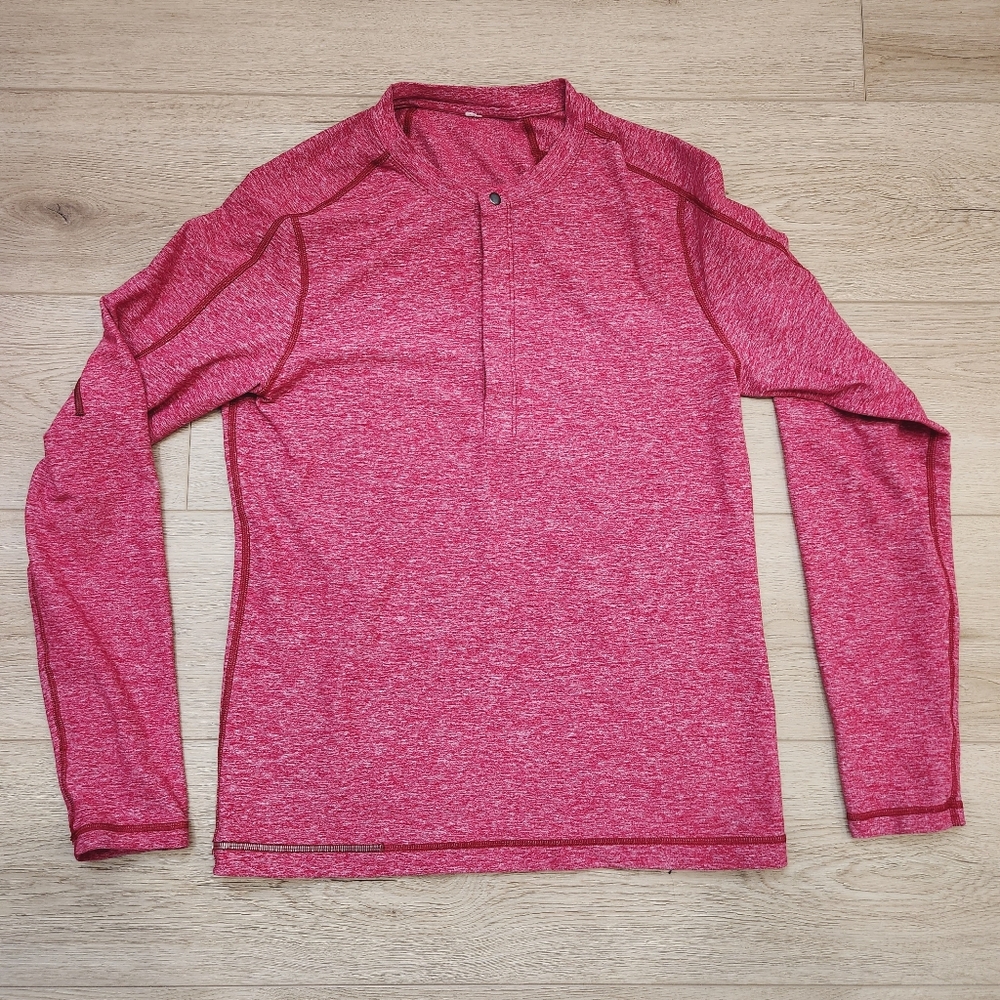 Lululemon Surge Warm Long Sleeve Henley, Medium